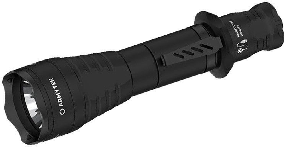 Фонарь светодиодный тактический Armytek Predator Pro Magnet USB, 1400 лм, теплый свет, аккумулятор