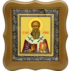 Кирилл Иерусалимский Святитель, архиепископ. Икона на холсте.