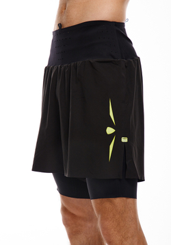 ШОРТЫ МУЖСКИЕ SFA5 ELEVATE 2IN1 | BLACK YELLOW