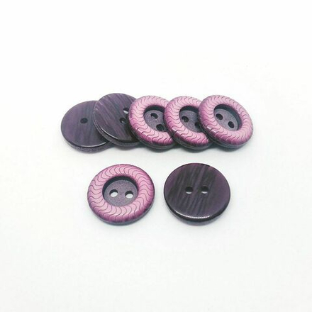 Т98 декор пришив.элемент 18 мм, цв.бордо