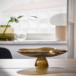 Декоративная миска с подставкой IKEA HACKPOPPEL (ХЕКПОППЕЛЬ), Коричневый, 24 см