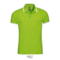 Футболка Polo мужская Pasadena, 100% хлопок, цвет лайм, размер L