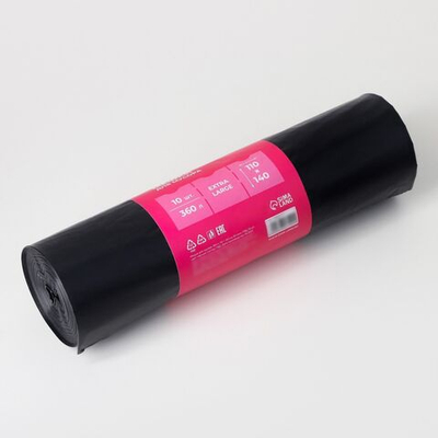 Экстрабольшие мешки для мусора (110х140 см) - 10 шт. (Цвет: не задано)