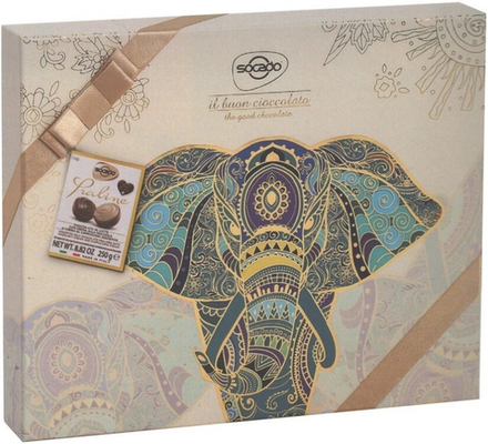 Ассорти конфет Сокадо Мандала с пралине и кремом капучино / Socado Mandala Praline Assorted 250г