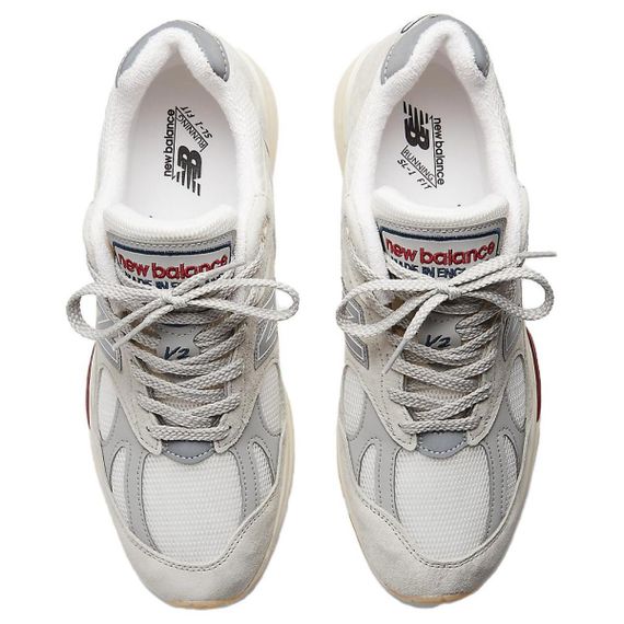 New Balance NB 991 V2 Беговые дорожки Низкие Серый белый/Белый Средний белый Яркоокрашенный Мужской