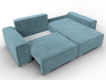 Диван угловой Лига-029 ВЕЛЮР Бирюзовый