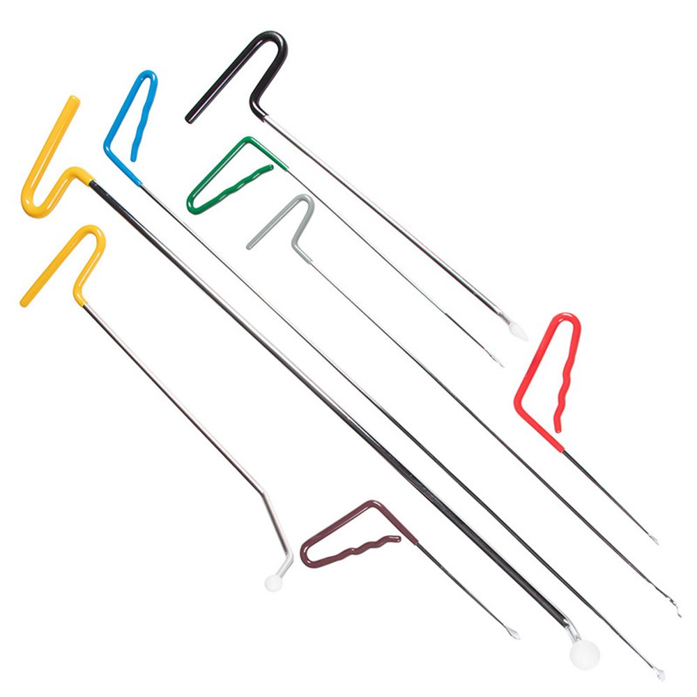 МАСТАК (118-50008C) Набор крючков PDR для удаления вмятин, кейс, 8 предметов