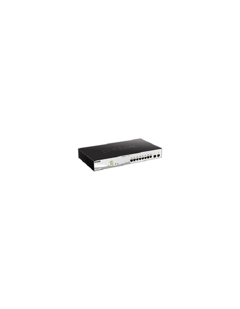 D-Link DGS-1210-10MP/FL1A Управляемый L2 коммутатор с 8 портами 10/100/1000Base-T и 2 портами 1000Base-X SFP (8 портов PoE 802.3af/at, PoE-бюджет 130 Вт)