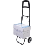 Тележка хозяйственная с сумкой (93*33*26см, колеса 14 см, грузоподъемность до 25 кг) бордовая SYD-007