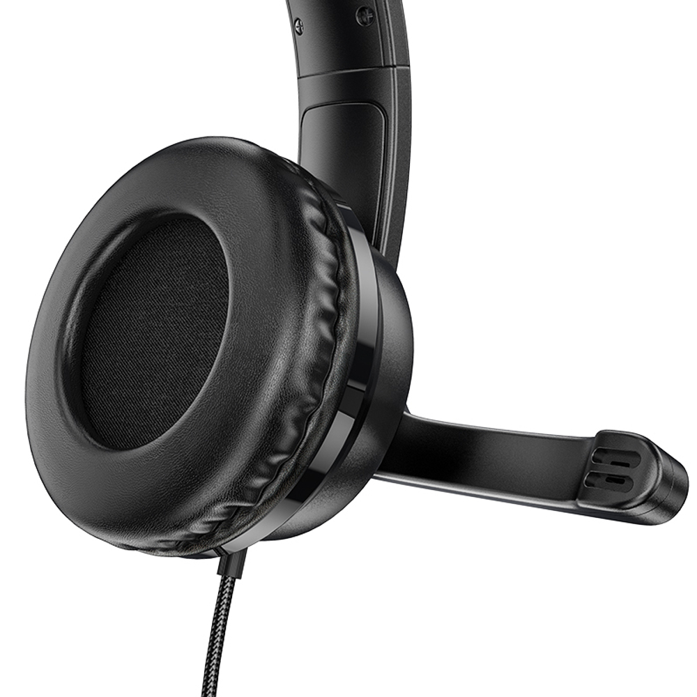 Игровые наушники с микрофоном Hoco W103 Magic tour gaming headphone Black Черные