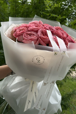 Букет из 15 пионовидных роз Pink X-pression
