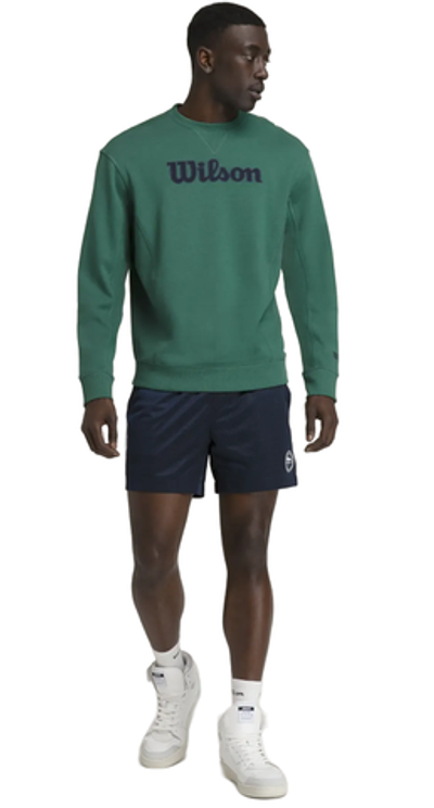 Мужская кофта теннисная Wilson Parkside Crew - field green
