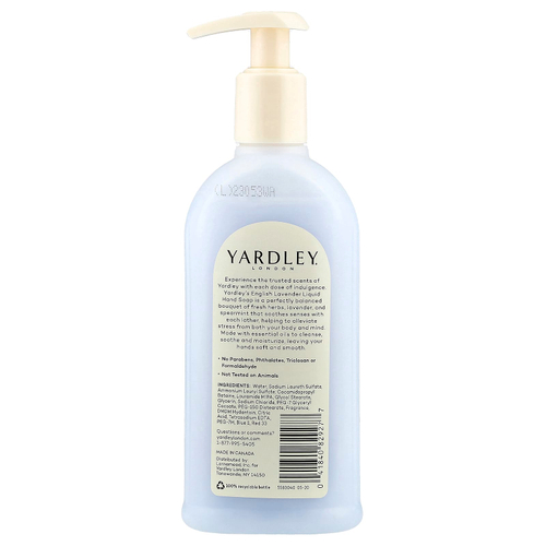 Yardley London, Роскошное мыло для рук, английская лаванда, 248 мл (8,4 жидк. унц.)
