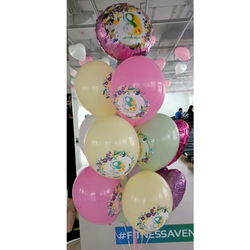 Фонтан из воздушных шаров на 8 марта