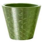 Кашпо для цветов пластиковое 5л d-23 см «Грани» Оливковый