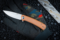 Нож SENCUT Neches сталь 10Cr15CoMoV рукоять Brown Micarta