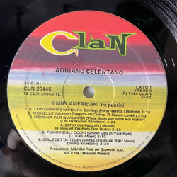 Винтажная виниловая пластинка LP Adriano Celentano Адриано Челентано, I Miei Americani (Tre Puntini) (Италия 1984) Susanna