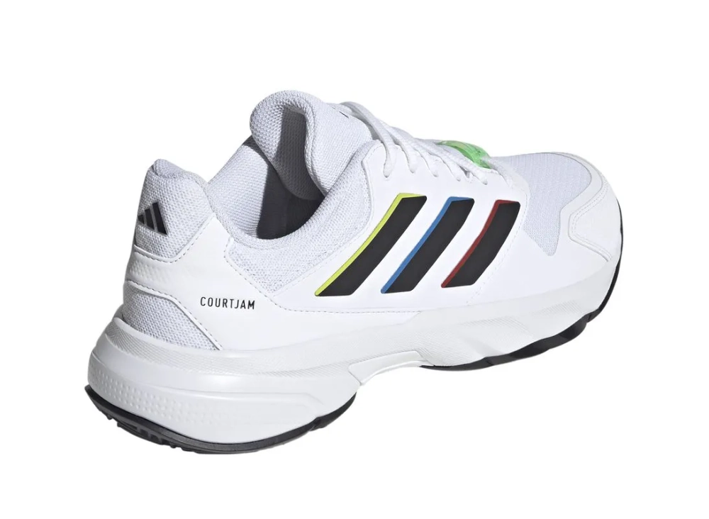 Мужские кроссовки теннисные Adidas CourtJam Control 3 M - footwear white/core black/footwear white