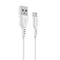 USB - Кабель USB - микро USB Borofone BX51 Triumph, 1.0м, круглый, 2.4A, цвет: белый