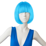 Парик карнавальный, 110 гр, Каре, Голубой