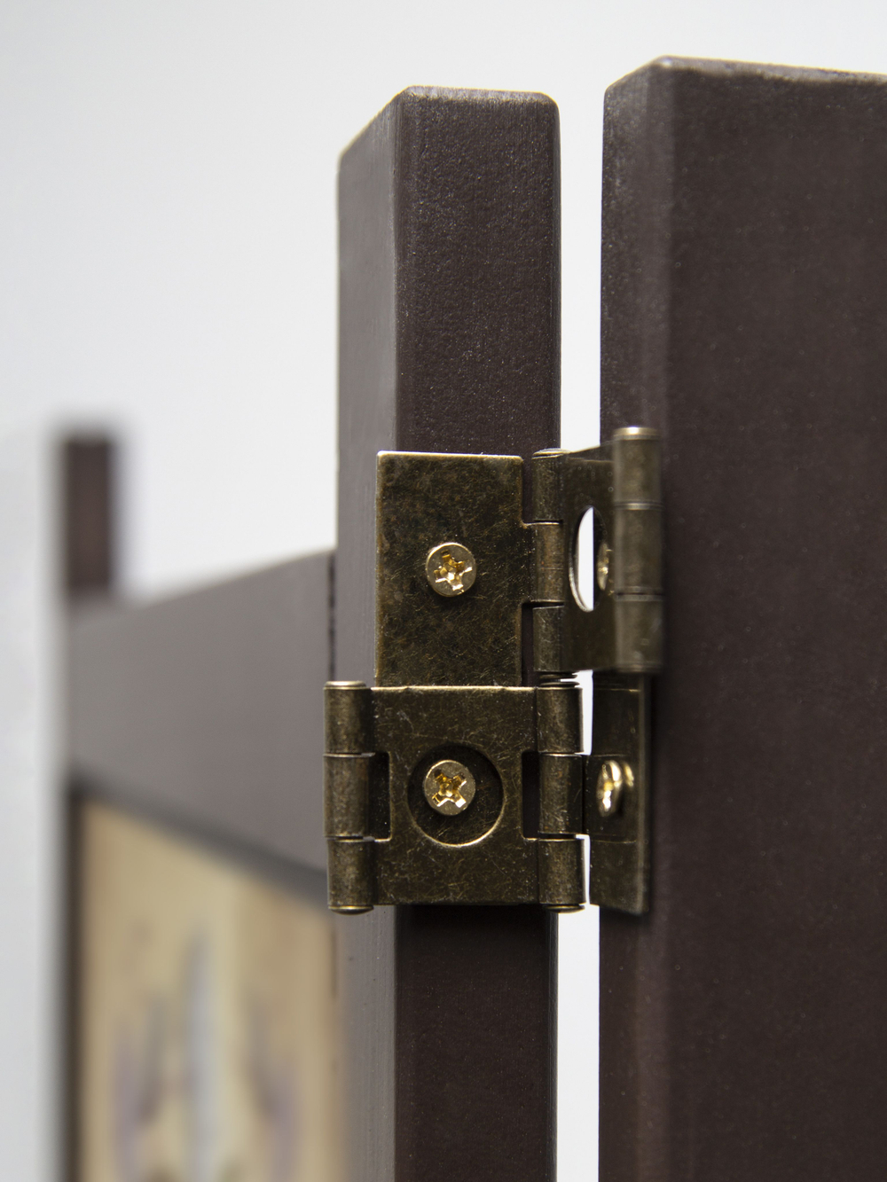 Ширма - перегородка для зонирования пространства деревянная с картинкой с обеих сторон "Райские птички", 3 створки, 480*1800 мм