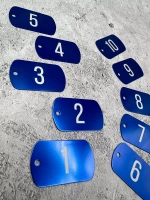 Номерки на ключи металлические