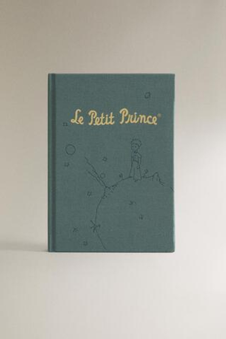 ZARA HOME БЛОКНОТ С РИСУНКОМ LE PETIT PRINCE ДЛЯ ДЕТЕЙ, СИНИЙ