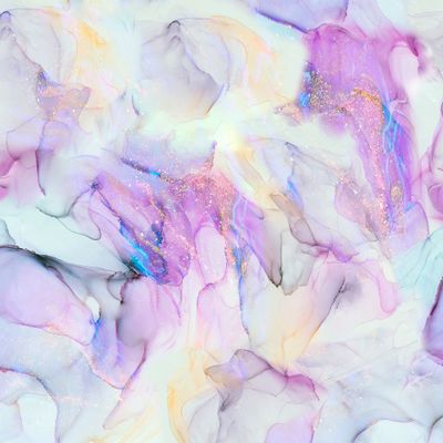 Разводы чернил с блеском