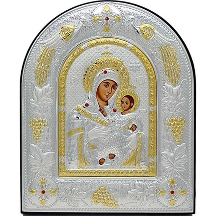 Икона Вифлеемская Божья Матерь в серебряном окладе.