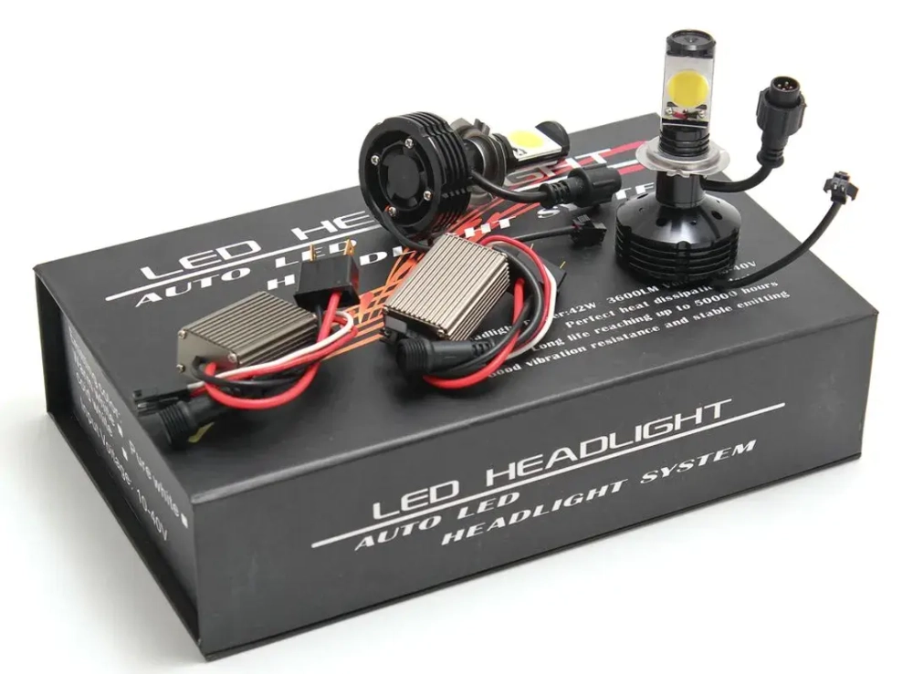 Лампы светодиодные CREE H7 42W (2шт с блоками)