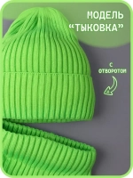 Шапка для мальчика со снудом осенняя