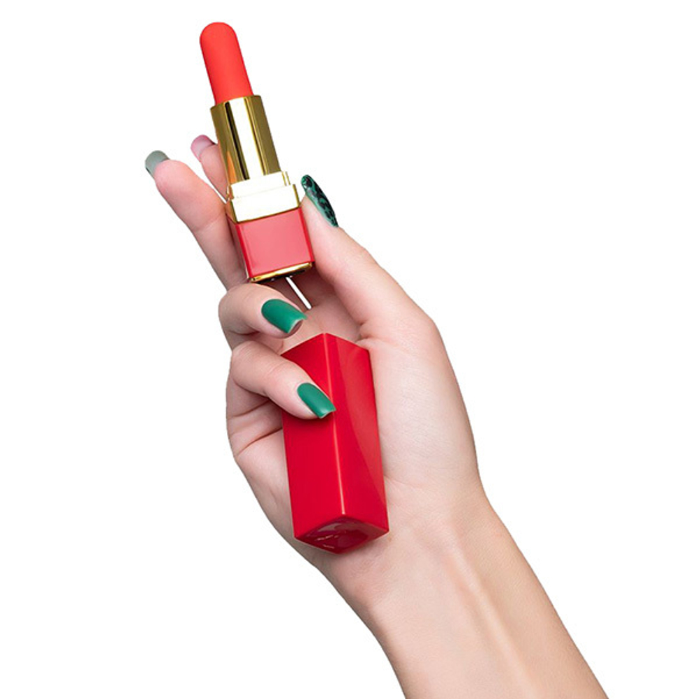 Красный вибратор-помада 9см ToyFa Flovetta Pansies 457705