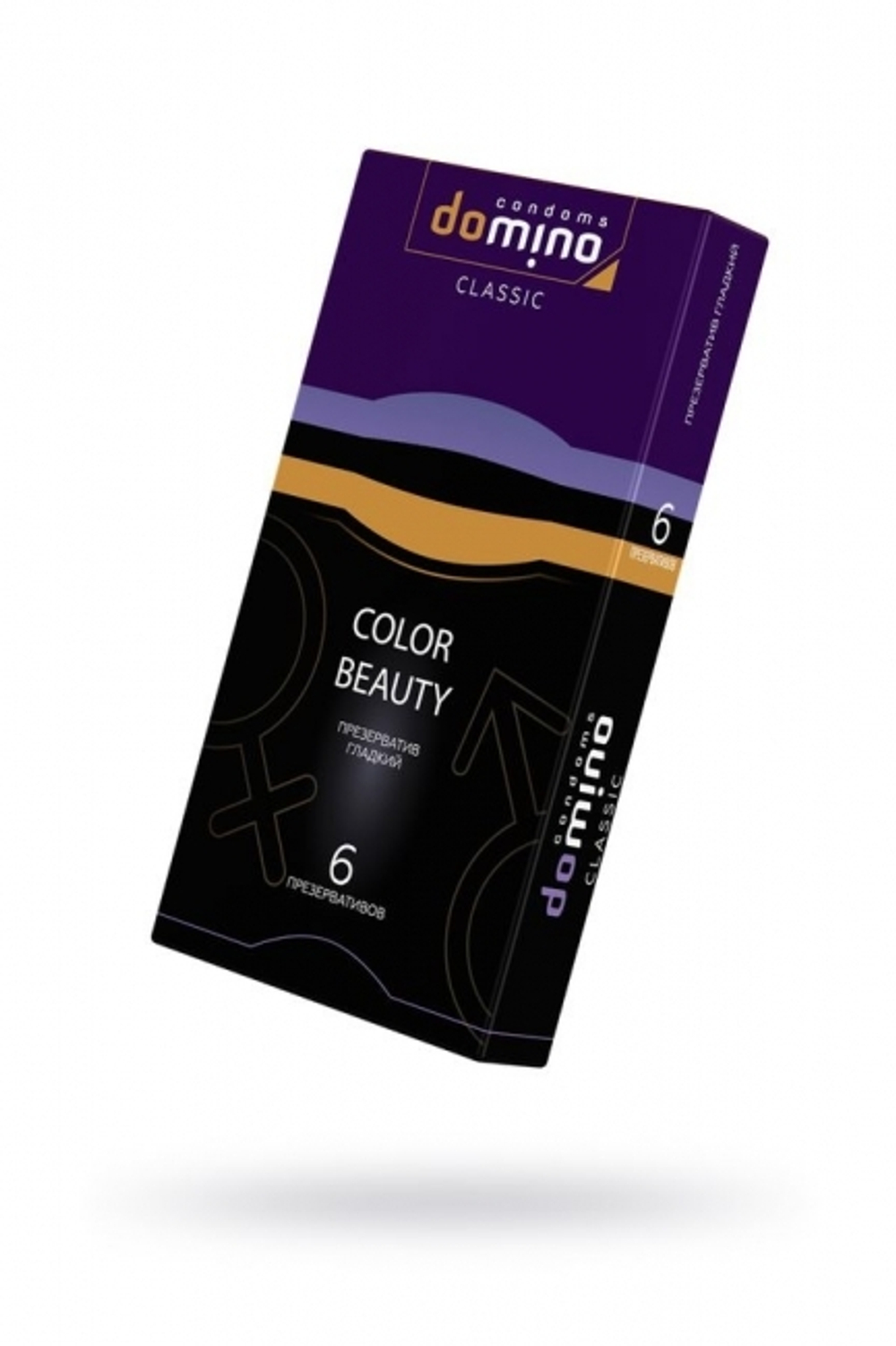 Презервативы Domino, classic, colour beauty, латекс, 18 см, 5,2 см, 6 шт. (Цвет: прозрачный)