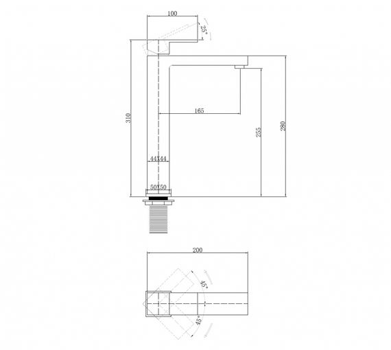 Смеситель ABBER Daheim AF8211B для раковины, черный матовый