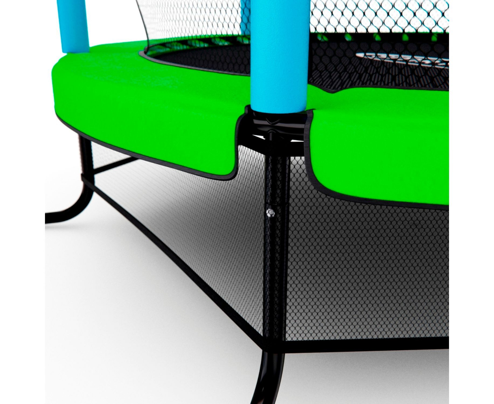 Батут детский DFC SMRKIDS 55" с сеткой, GREEN