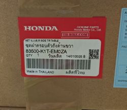 83500-K1T-EM0ZA. COVER SET, R. SIDE (WL). HONDA