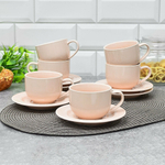 Чайный набор 12 предметов 200мл "Бежевый"