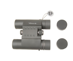 Эргономичный корпус Bresser Montana 8x 25, крышки объективов