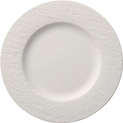 Villeroy & Boch Производство набора тарелок Rock Blanc на 2 персоны. 10-4240-2620 + 10-4240-2536 + 10-4240-2640