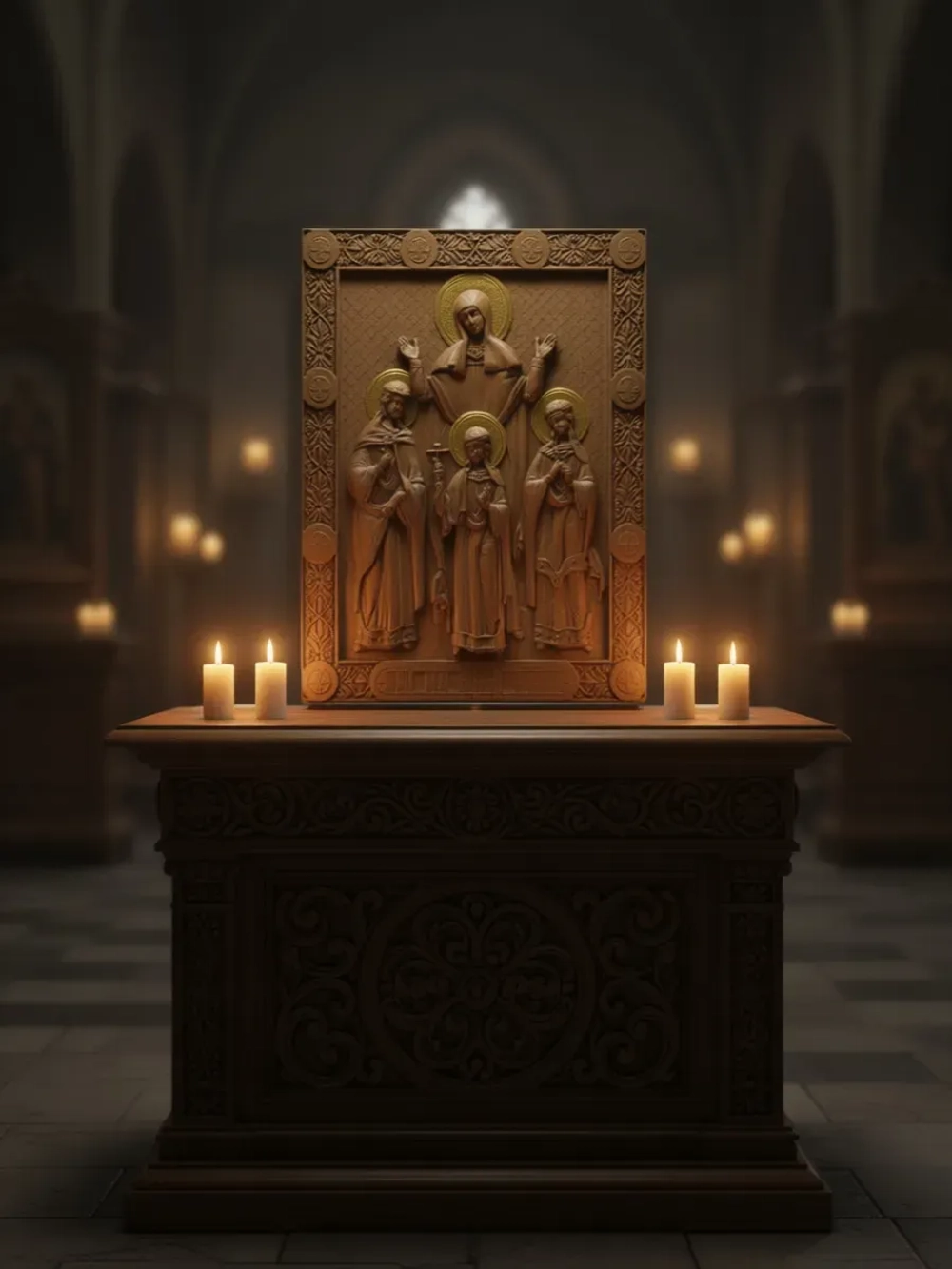 Освященная Икона Веры, Надежды, Любви и матери их Софии