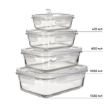 Контейнер для продуктов Loån с крышкой, 1530 мл, стекло/полипропилен