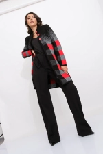 Кардиган К 675 ст/красный микс