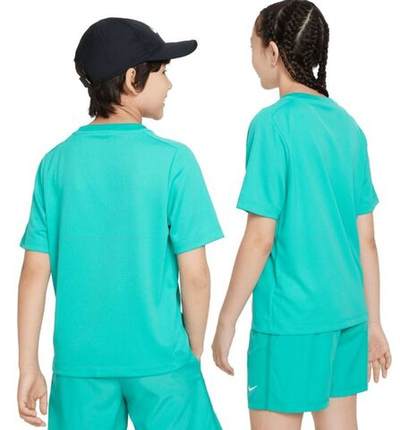 Футболка для мальчика теннисная Nike Dri-Fit Multi+ Training Top - clear jade/white