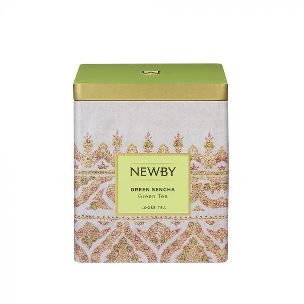 Чай зеленый Newby Зеленая сенча в жестяных банках 125г