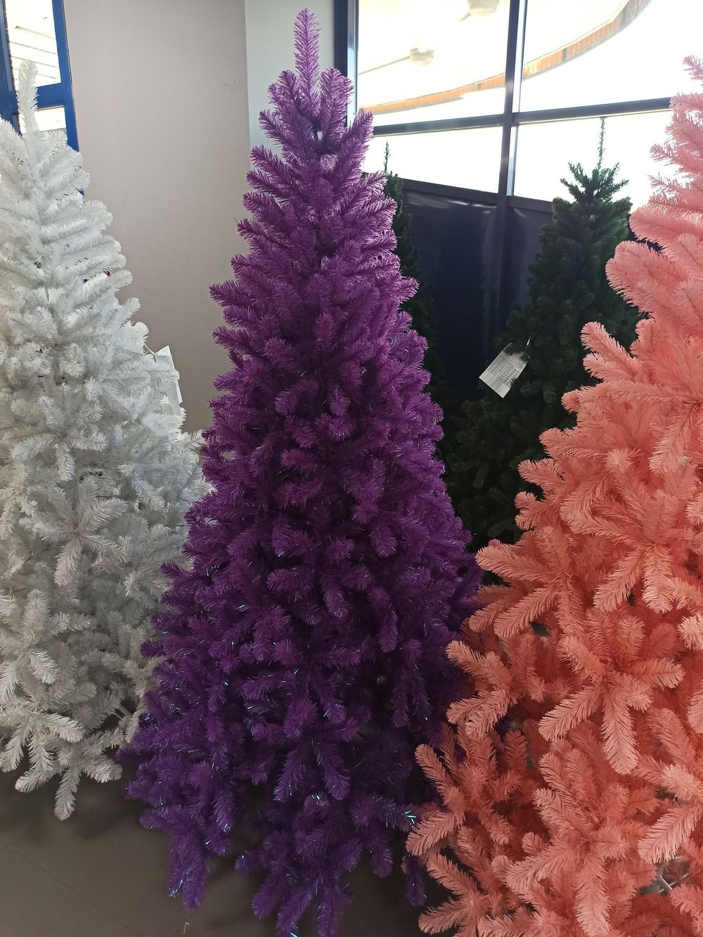 Искусственная фиолетовая елка «Искристая фиолетовая» (пвх) 210 см / 2.1 м