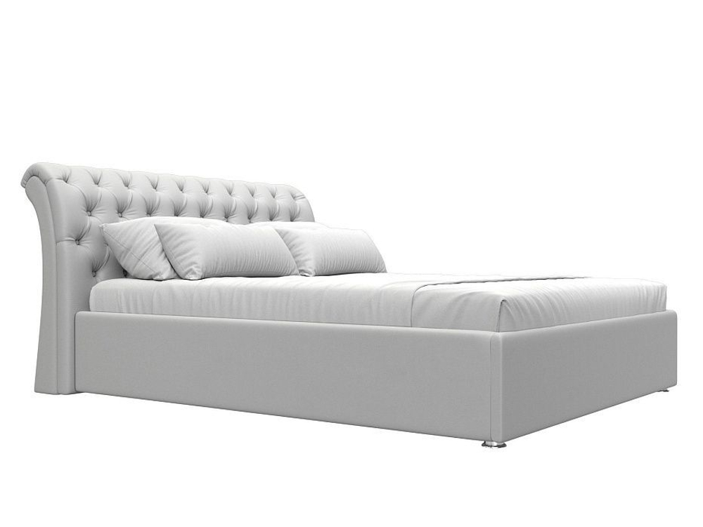 Кровать интерьерная Сицилия 160, Белый, Экокожа, 28484