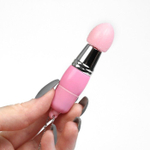 Розовый вибратор-брелок с 3 сменными насадками (Цвет: розовый)