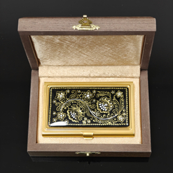 Визитница "Орнамент ажурный" (роспись Палех)