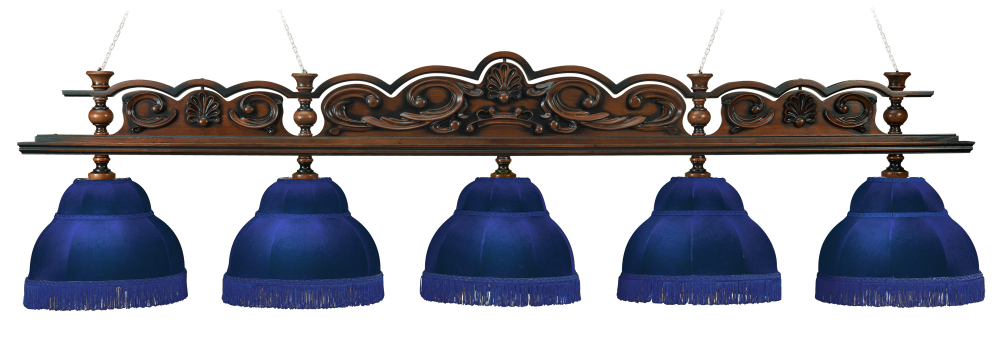 Лампа Ренессанс 5 плафонов - ясень