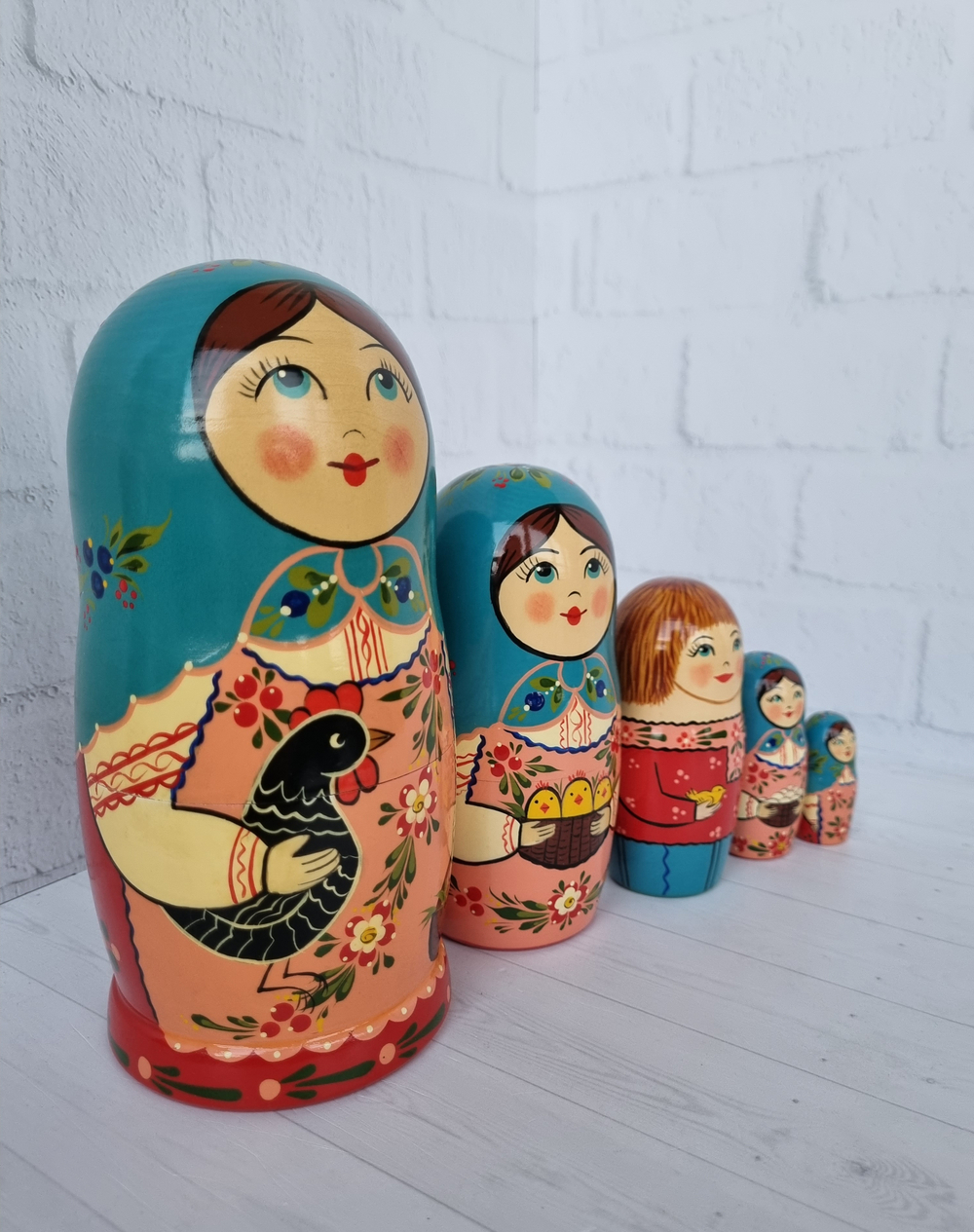 Матрешка "с курочкой" традиция 5мест
